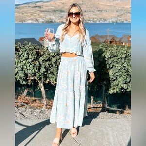 2 Piece maxi skirt set